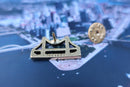 Bridge Gold Lapel Pin