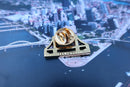 Bridge Gold Lapel Pin