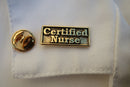 Certified Nurse Gold Lapel Pin