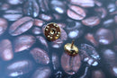 Coffee Bean Gold Lapel Pin