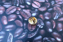 Coffee Bean Gold Lapel Pin