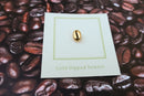 Coffee Bean Gold Lapel Pin