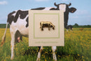 Cow Gold Lapel Pin