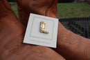 Cowboy Boot Gold Lapel Pin