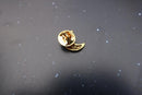 Crescent Moon Gold Lapel Pin