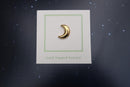 Crescent Moon Gold Lapel Pin