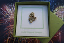 Dynamite Gold Lapel Pin