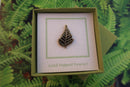 Fern Gold Lapel Pin