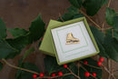 Figure Skate Gold Lapel Pin