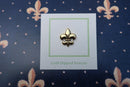 Fleur de Lis Gold Lapel Pin