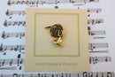 French Horn Gold Lapel Pin