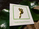 Frog Gold Lapel Pin