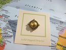 Globe Compass Gold Lapel Pin