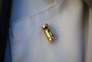 Immunization Vial Gold Lapel Pin