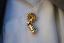 Immunization Vial Gold Lapel Pin