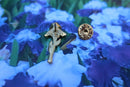 Iris Gold Lapel Pin