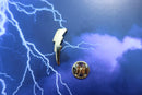 Lightning Bolt Gold Lapel Pin