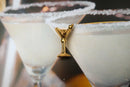 Martini Glass Gold Lapel Pin