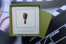 Microphone Gold Lapel Pin
