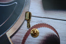 Microphone Gold Lapel Pin