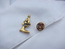 Microscope Gold Lapel Pin