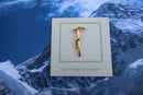 Mountaineering Axe Gold Lapel Pin