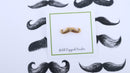 Moustache Gold Lapel Pin