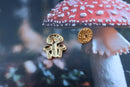Mushrooms Gold Lapel Pin