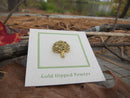 Oak Tree Gold Lapel Pin