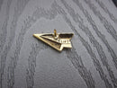 Paper Airplane Gold Lapel Pin