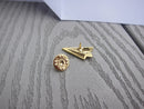 Paper Airplane Gold Lapel Pin