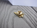 Paper Airplane Gold Lapel Pin