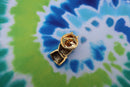 Peace Hand Sign Gold Lapel Pin