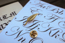 Quill Gold Lapel Pin