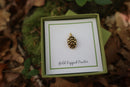 Redwood Cone Gold Lapel Pin
