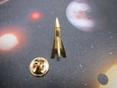 Rocket Gold Lapel Pin