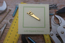 Saw Gold Lapel Pin