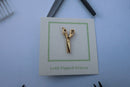 Scissors Gold Lapel Pin