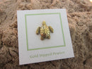 Sea Turtle Gold Lapel Pin