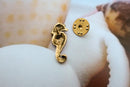 Seahorse Gold Lapel Pin