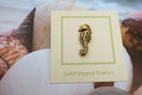 Seahorse Gold Lapel Pin