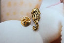 Seahorse Gold Lapel Pin