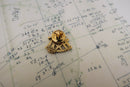 Sextant Gold Lapel Pin