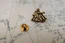 Sextant Gold Lapel Pin