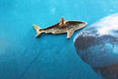 Shark Gold Lapel Pin