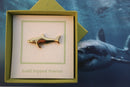 Shark Gold Lapel Pin