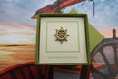 Ship's Wheel Gold Lapel Pin