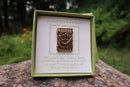 Suffragette Jail Door Gold Lapel Pin