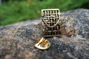 Suffragette Jail Door Gold Lapel Pin