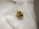 Vertebra Gold Lapel Pin